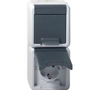 GIRA 478030 SCHUKO 2f senkr. KD WG AP Gr (478030)