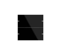 GIRA 502205 Lot de 2 interrupteurs à bascule pour capteur tactile 4, verre noir