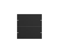 GIRA 5022905 KNX Lot de 2 interrupteurs à bascule pour capteur tactile 4 Noir mat (laqué)