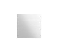 GIRA 502417 Lot de 4 interrupteurs à bascule en aluminium pour capteur tactile 4