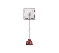 Gira Bouton-poussoir à tirette blanc pur 291203 Système 55, Bouton + interrupteur, Blanc