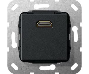 Gira Câble HDMI Breakout Élément De Base Noir Mat - 567010