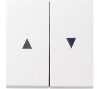 GIRA Cache Interrupteur pour stores System 55, Standard 55, E2, Event, Event transparent, Event opaque, Esprit, ClassiX blanc propre (brillant) 029403 1 pc(s)