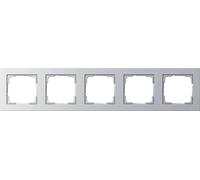 GIRA Cadre 5f couleur alu E2 021525 (021525)