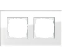 Gira Cadre de finition 2p. verre blanc 021212