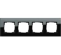 GIRA Cadre quadruple Esprit, standard 55, système 55 noir 021405 (021405)