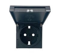 Gira Couvercle de prise Schuko Système 55 Anthracite - 492228