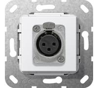 Gira Prise XLR femelle Série D 566703 Blanc pur