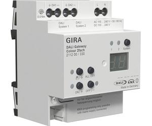 Gira DALI Gateway KNX Sécurisé 2-Canaux Rail DIN - 211200