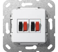 Gira Doublé Haut-Parleur Connexion Base Insert Pur Blanc - 569303