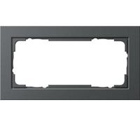 Gira E2 Cadre de finition pour combiné, double, anthracite 100223