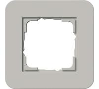 GIRA E3 Cadre 1f gris/blanc plastique