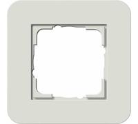 GIRA E3 Cadre 1f gris clair/ blanc plastique