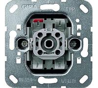 Gira Elément de bouton-poussoir inverseur, Bouton + interrupteur, Argent