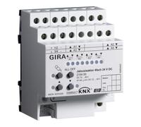 Gira Gira Actionneur de volet roulant 4 canaux 24VDC KNX/EIB REG 215400 Quantité:1