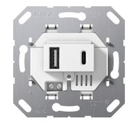 Gira Gira Alimentation USB 2x Type A/C module blanc 234900 Quantité:1