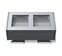 Gira Gira Boîtier 2 fois aluminium avec équerre de fixation 119226 Quantité:1