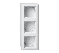 Gira Gira Boîtier AP 3f + cadre Standard 55 blanc Rweiß 106303 Quantité:1