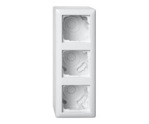 Gira Gira Boîtier AP 3f + cadre Standard 55 blanc Rweiß 106303 Quantité:1