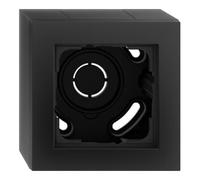 Gira Gira Boîtier en saillie 1 poste cadre noir mat 106109 Quantité:1