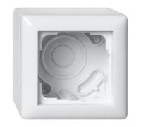 Gira Gira Boîtier en saillie 1f + cadre Standard 55 blanc Rweiß 106103 Quantité:1