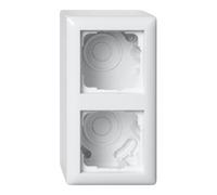 Gira Gira Boîtier en saillie 2f + cadre Standard 55 R blanc 106203 Quantité:1