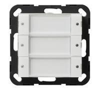 Gira Système 55 Tastsensor 2 Triple 24 V 2003100, avec zone d'inscription, libre de potentiel, blanc