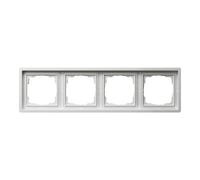 Gira 0214112 Cadre de finition "F100" quadruple Blanc Brillant