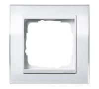 Gira Cadre de finition Event Clear 0211723 Cache x1 Aubergine clair Blanc