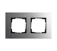 Gira Gira Cadre de finition 2 places inox 0212219 Quantité:1