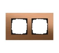 Gira Gira Cadre de finition 2 postes E2 Esprit Bronze 021238 Quantité:1