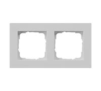 Gira Gira Cadre de recouvrement 2-f. plat, gris 0212375 Quantité:1