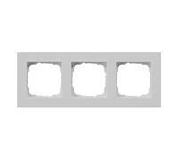 Gira Gira Cadre de recouvrement 3-f. plat, gris 0213375 Quantité:1