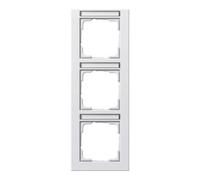 Gira Gira Cadre de recouvrement 3f. rws/mat vertical, résistant aux chocs 110322 Quantité:1