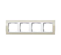Gira Gira Cadre de recouvrement 4 fois clair sable 0214773 Quantité:1