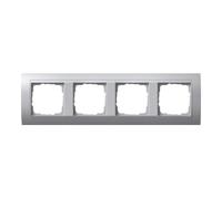 Gira Gira Cadre de recouvrement 4f. alu avec plaque alu ZL, Event 021436 Quantité:1