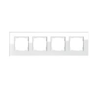 Gira Gira Cadre de recouvrement 4f. verre blanc 021412 Quantité:1