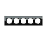 Gira Gira Cadre de recouvrement 5f. verre noir Esprit 021505 Quantité:1