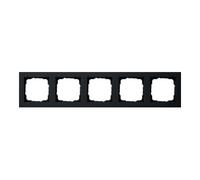 Gira Gira Cadre de recouvrement 5x noir 021509 Quantité:1