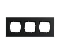 Gira Gira Cadre de recouvrement triple aluminium noir 0213126 Quantité:1