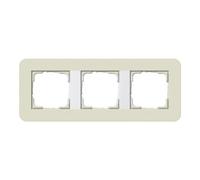 Gira Gira Cadre de recouvrement triple Sable/Blanc pur 0213417 Quantité:1