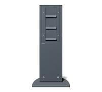Gira Gira Colonne d’énergie anthracite avec appareils 134128 Quantité:1