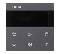 Gira Gira Commande supérieure anthracite pour jalousie + horloge programmateur 536628 Quantité:1