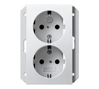 Gira Gira Double prise SCHUKO simple rws mat 273127 Quantité:1