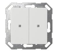 Gira Gira Interrupteur à bascule KNX 2 boutons Blanc pur 517303 Quantité:1