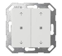 Gira Gira Interrupteur à bascule KNX, 2 boutons, blanc pur 517403 Quantité:1