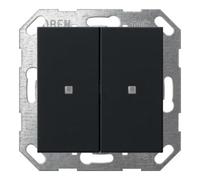 Gira Gira Interrupteur à bascule KNX 2 fois noir Quantité:1