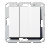Gira Gira Interrupteur à bascule triple va-et-vient Système 55 blanc pur 283203 Quantité:1