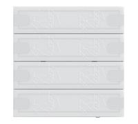 Gira Gira KNX Capteur tactile 4 Confort 4f TS4 blanc 5004003 Quantité:1