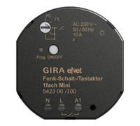 Gira Gira Mini actionneur radio marche/arrêt/touche simple 542300 Quantité:1
